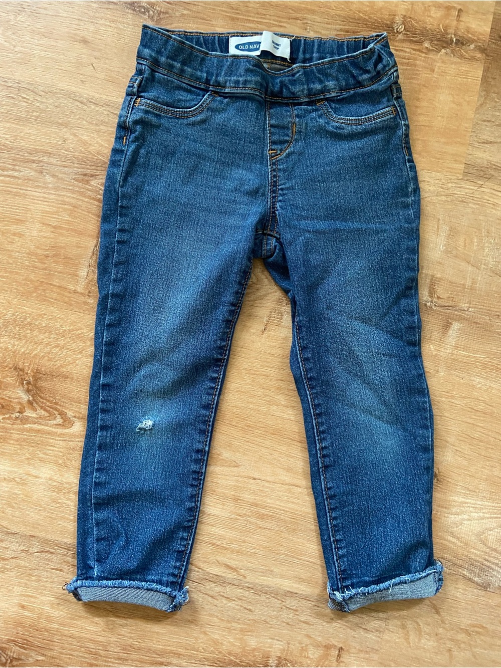 Old Navy Girl’s Dark Blue Skinny Crop Stretch Jean